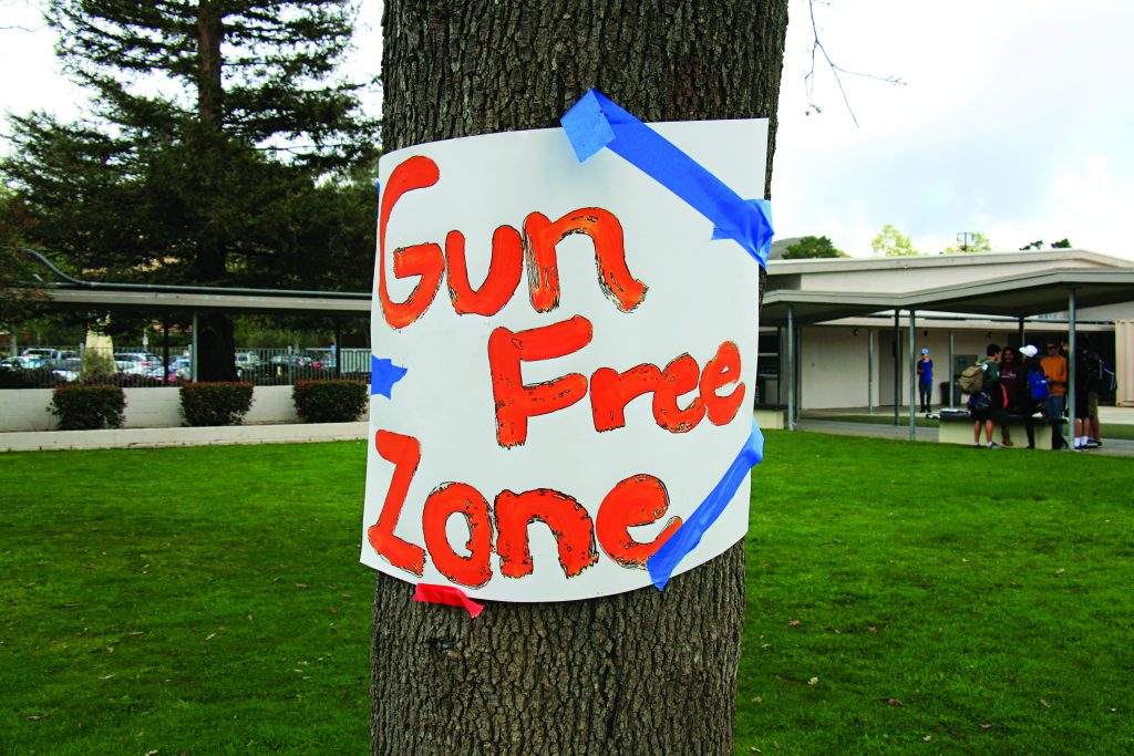 gun free zone poster by megan